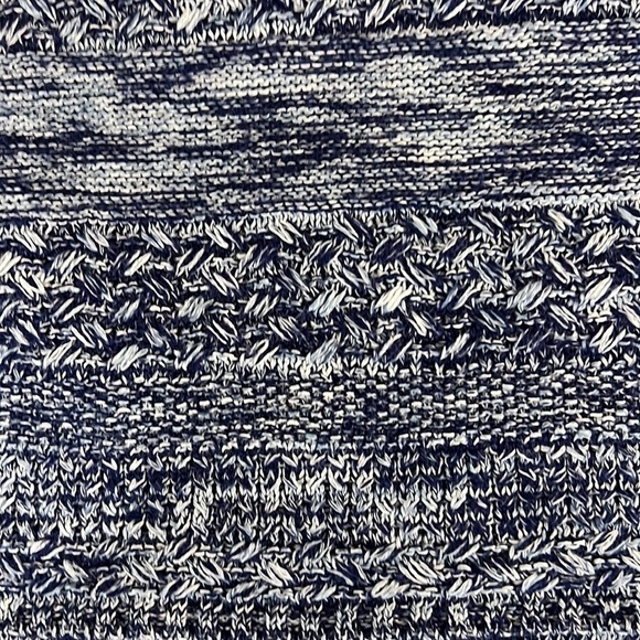 Joie Feria Textured Linen Blend Scoop Neck Sweater Blue Sz L - Picture 8 of 8